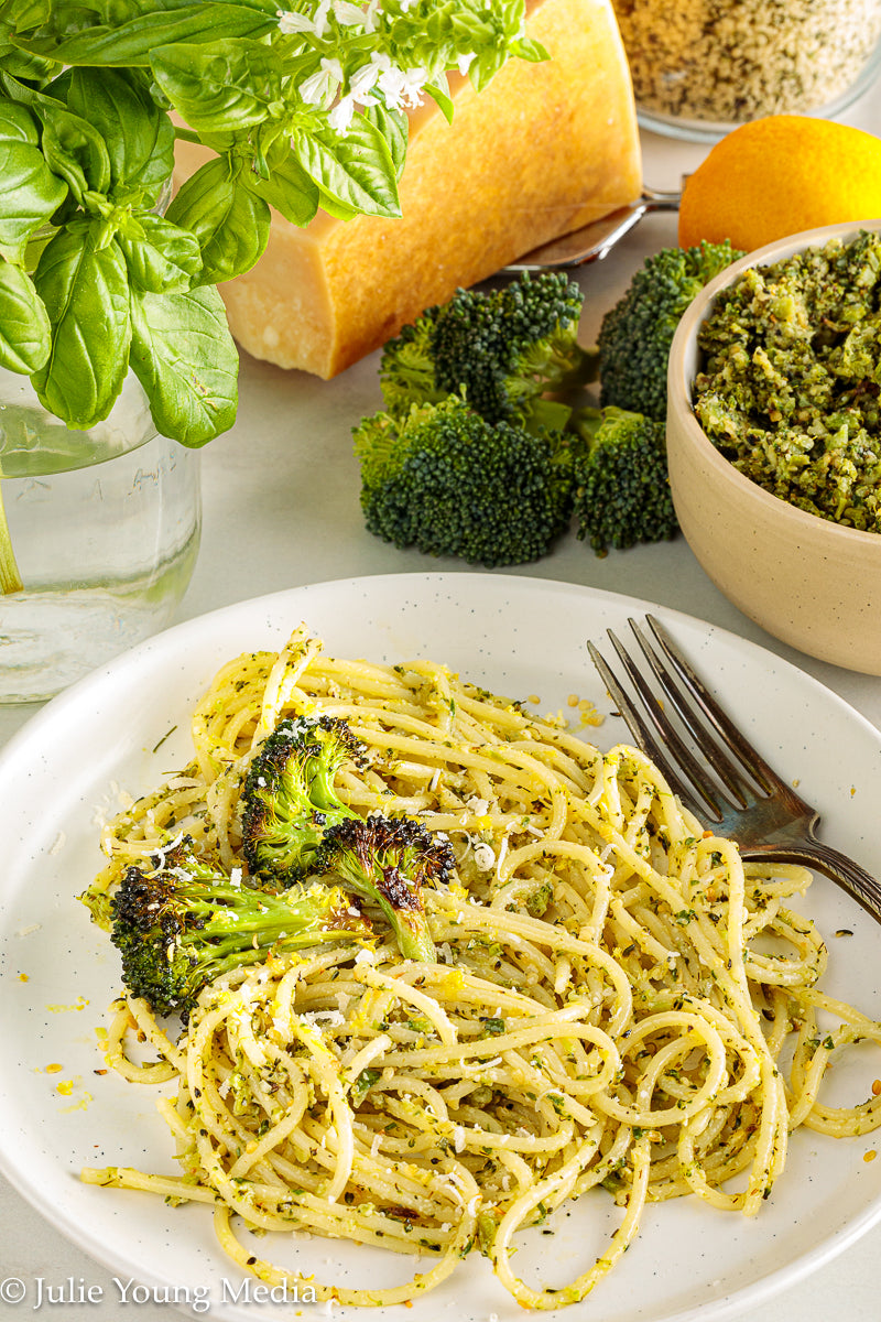 Charred Broccoli and Lemon Pesto
