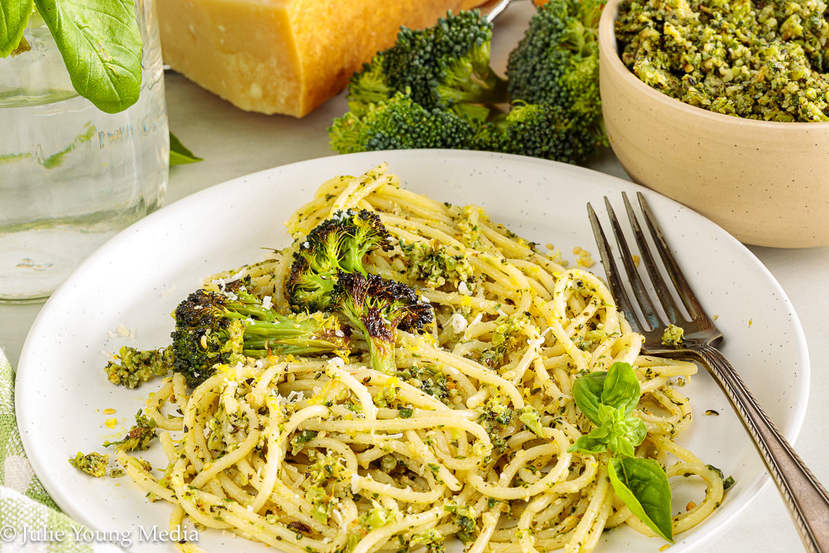 Charred Broccoli and Lemon Pesto
