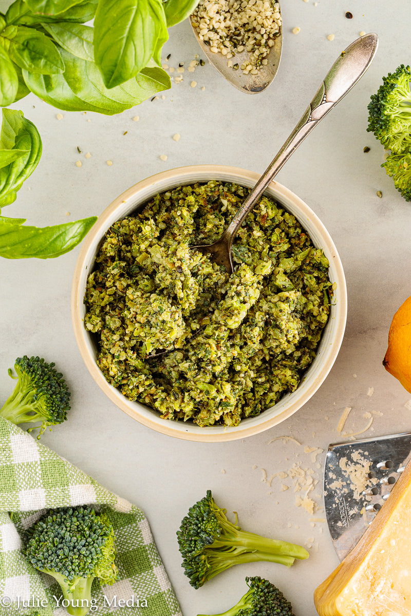 Charred Broccoli and Lemon Pesto