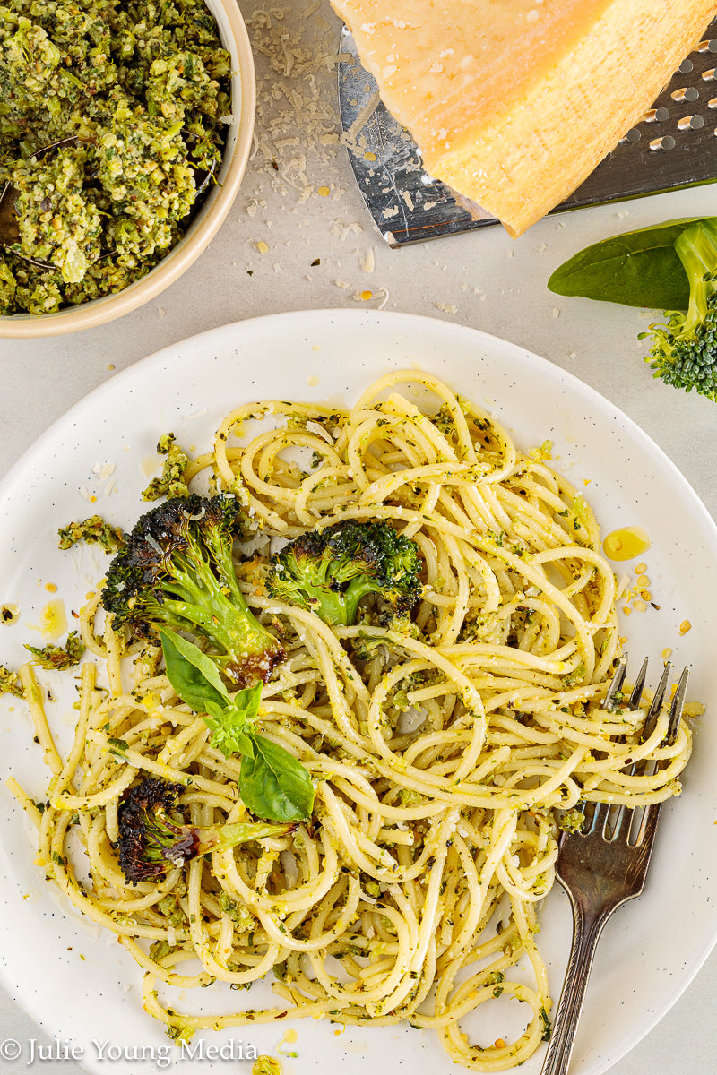 Charred Broccoli and Lemon Pesto
