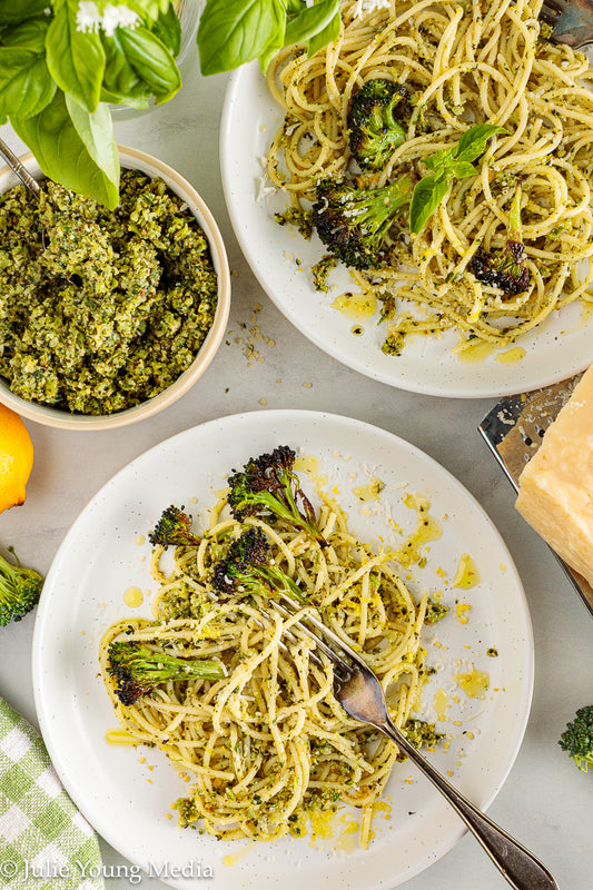 Charred Broccoli and Lemon Pesto