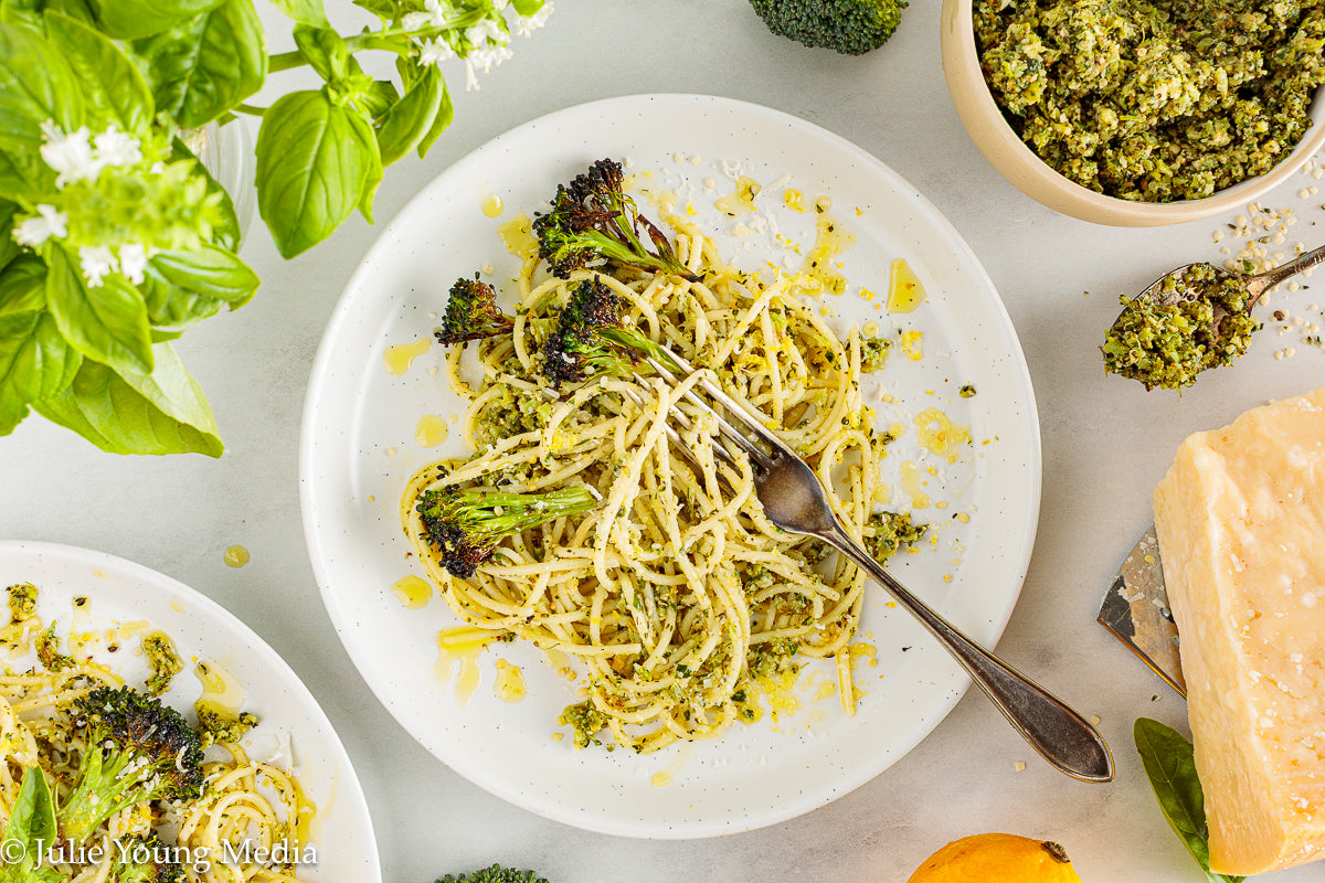 Charred Broccoli and Lemon Pesto