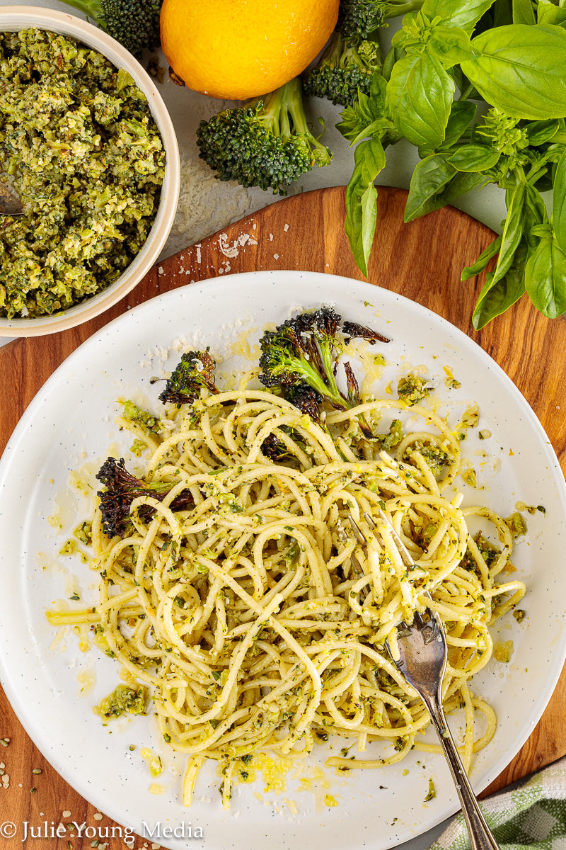 Charred Broccoli and Lemon Pesto