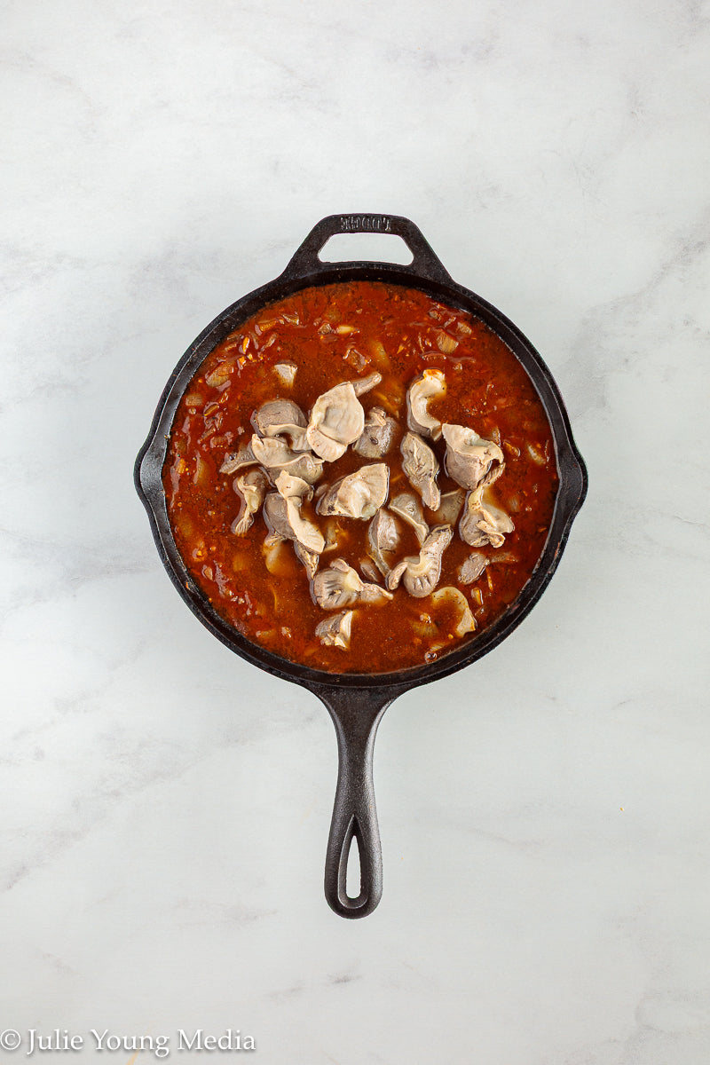 Chicken Gizzards in Paprika Sauce (Hungarian Inspired)