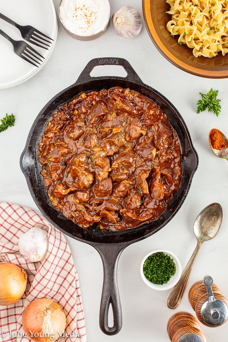 Chicken Gizzards in Paprika Sauce (Hungarian Inspired)