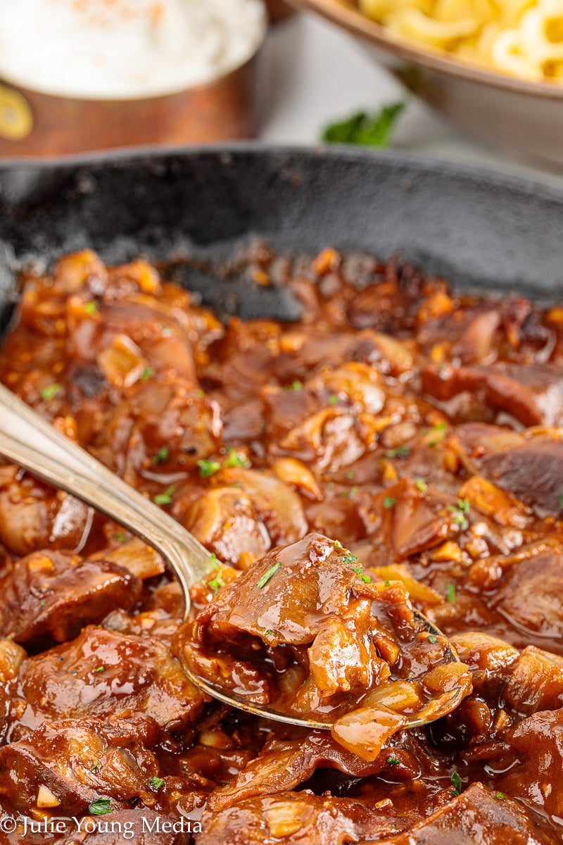 Chicken Gizzards in Paprika Sauce (Hungarian Inspired)