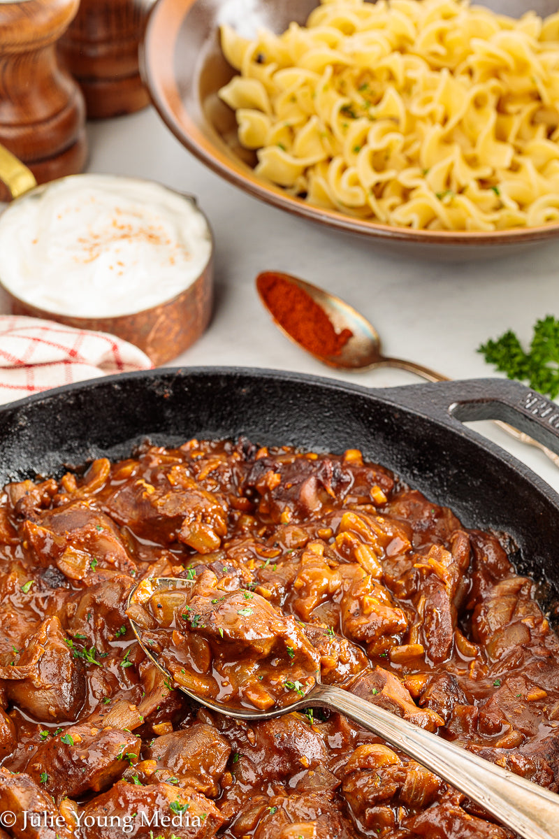 Chicken Gizzards in Paprika Sauce (Hungarian Inspired)