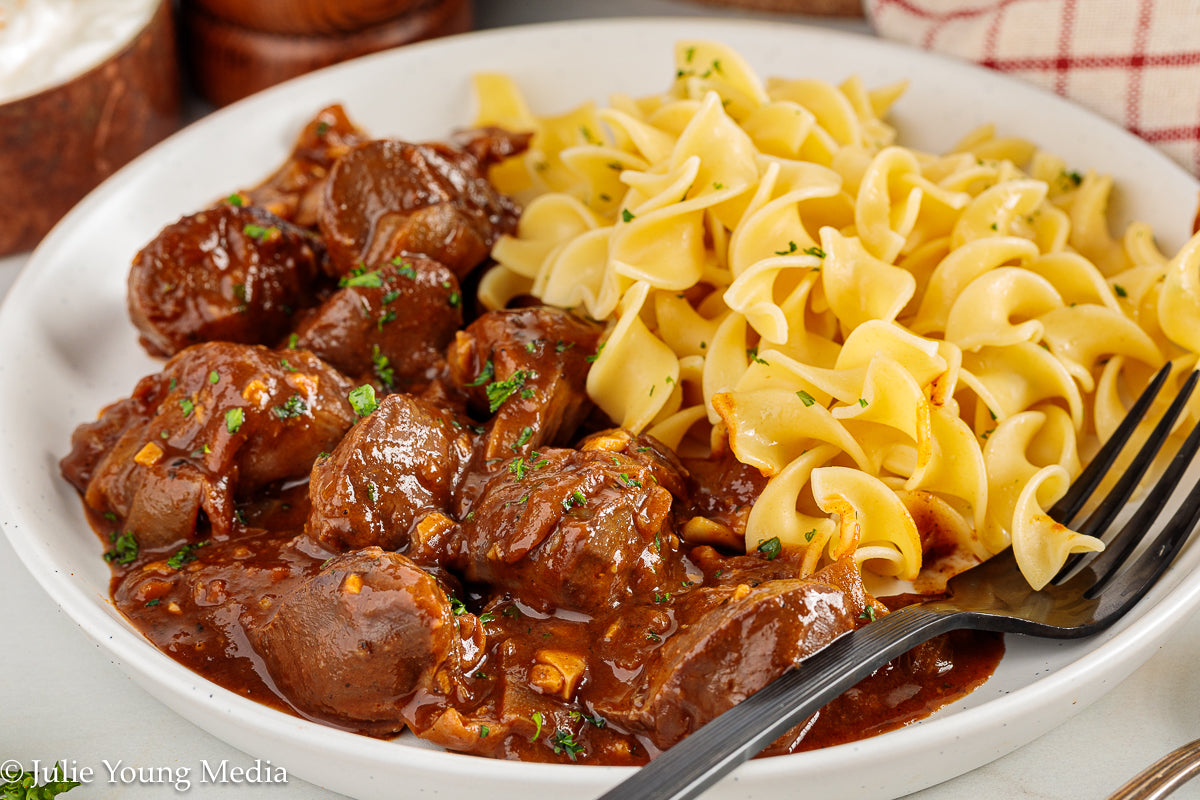 Chicken Gizzards in Paprika Sauce (Hungarian Inspired)