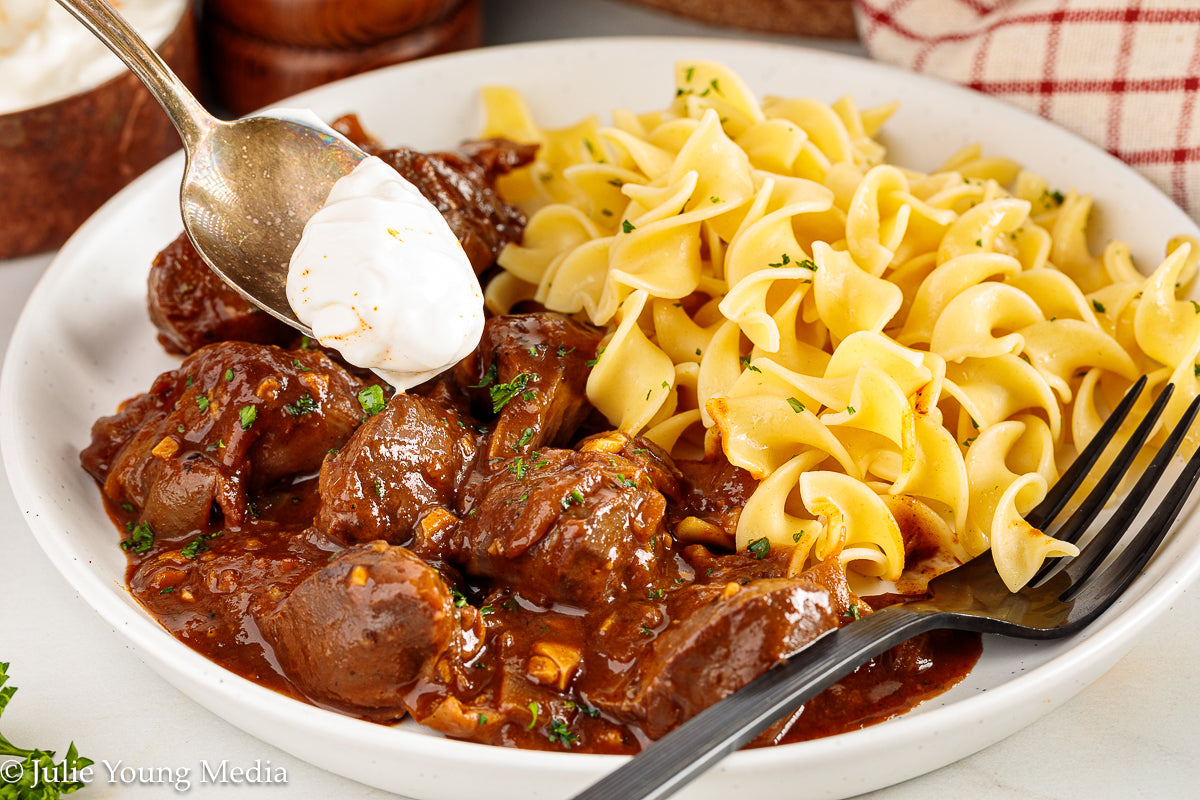 Chicken Gizzards in Paprika Sauce (Hungarian Inspired)