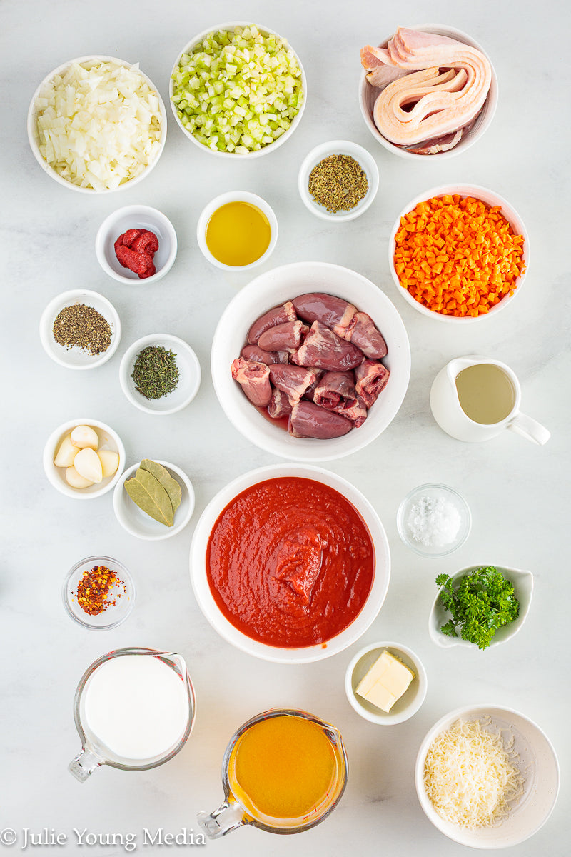 Chicken Heart Ragu Pasta Sauce