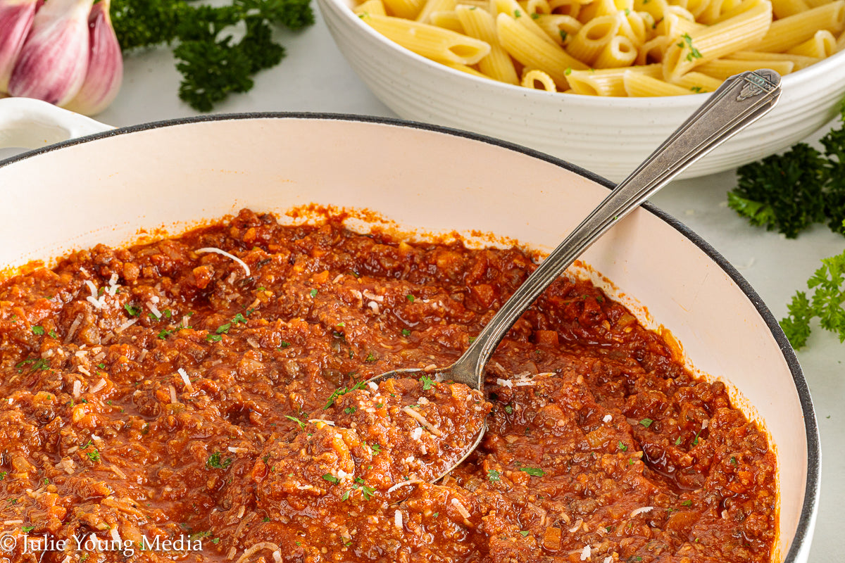 Chicken Heart Ragu Pasta Sauce