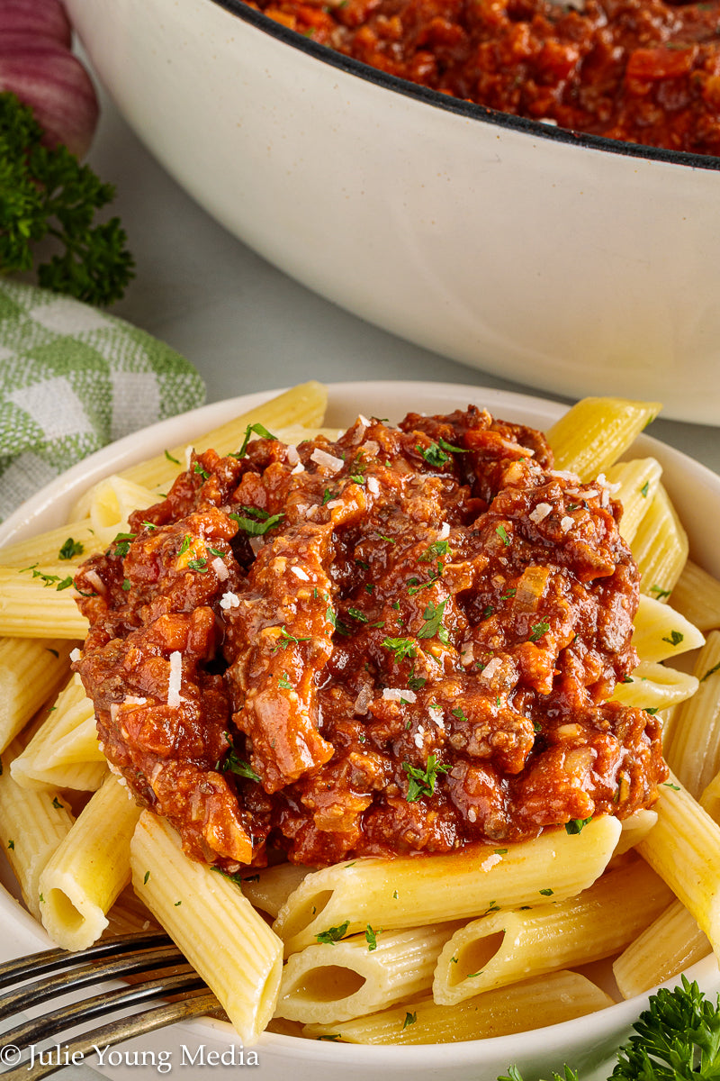 Chicken Heart Ragu Pasta Sauce
