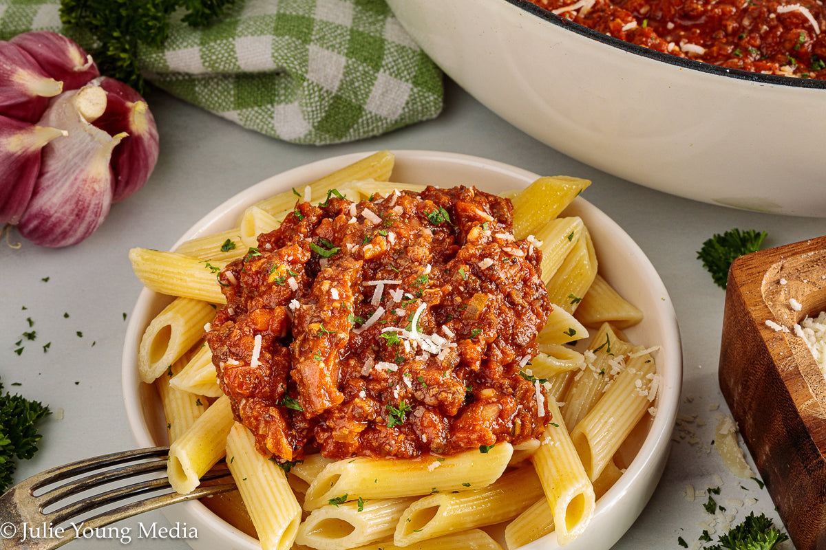 Chicken Heart Ragu Pasta Sauce
