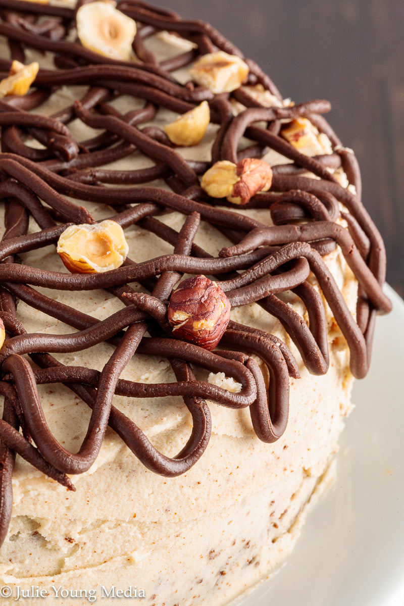 Browned Butter Chocolate Hazelnut Cake