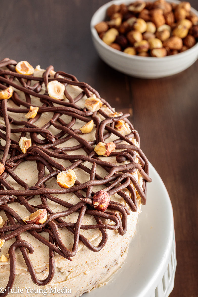 Browned Butter Chocolate Hazelnut Cake