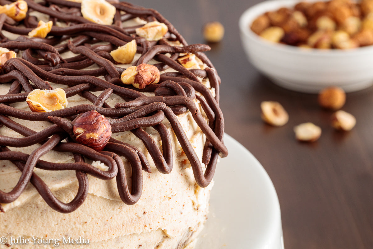 Browned Butter Chocolate Hazelnut Cake