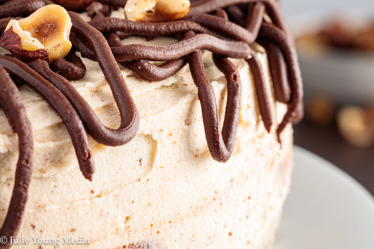 Browned Butter Chocolate Hazelnut Cake