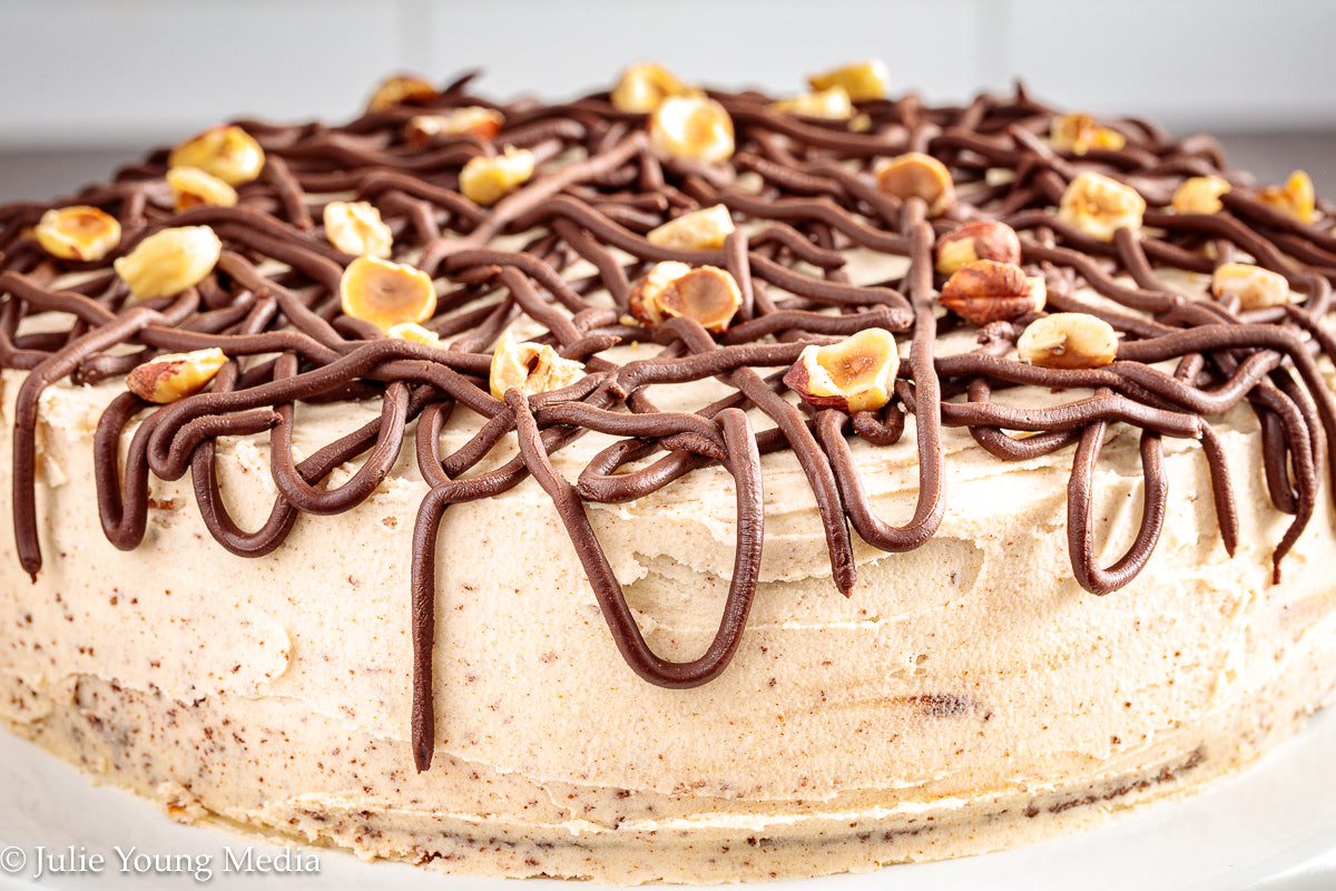 Browned Butter Chocolate Hazelnut Cake