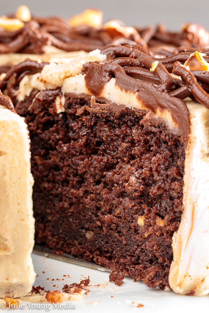 Browned Butter Chocolate Hazelnut Cake