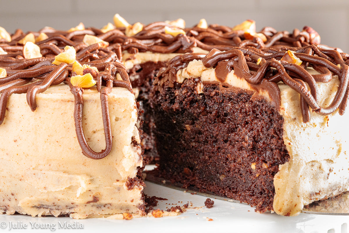 Browned Butter Chocolate Hazelnut Cake