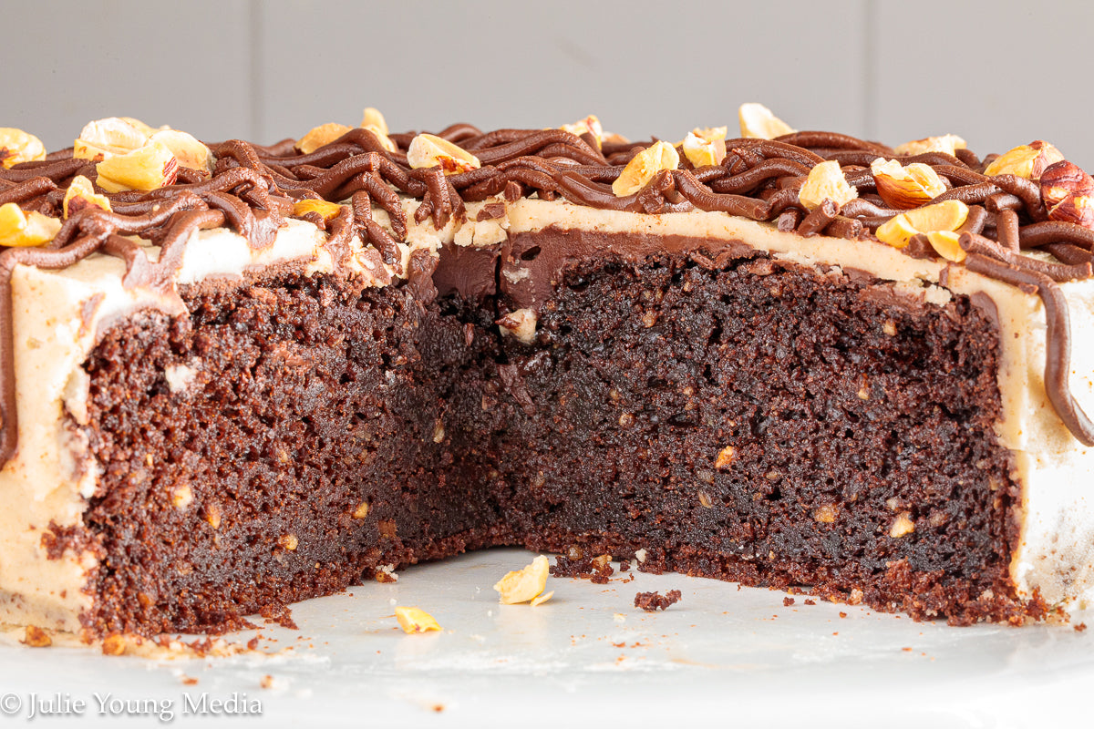 Browned Butter Chocolate Hazelnut Cake