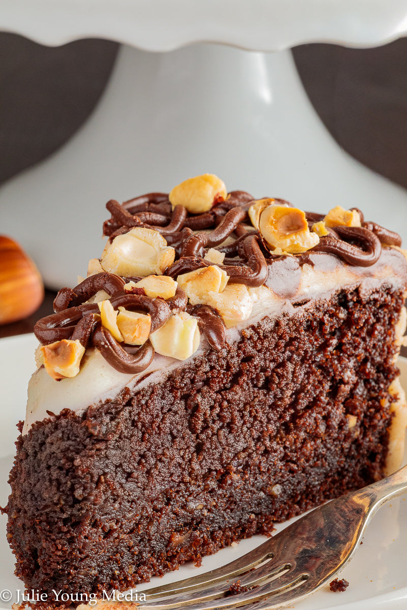 Browned Butter Chocolate Hazelnut Cake