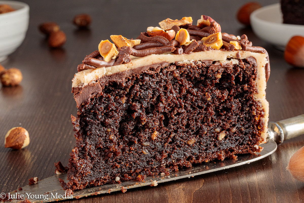 Browned Butter Chocolate Hazelnut Cake