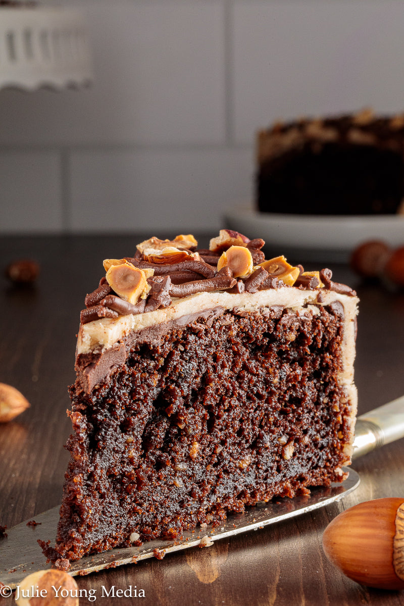 Browned Butter Chocolate Hazelnut Cake