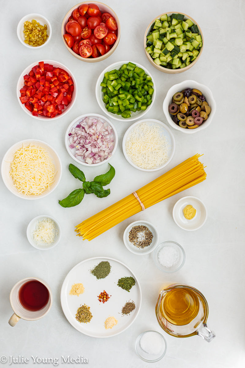 Cold Spaghetti Pasta Salad