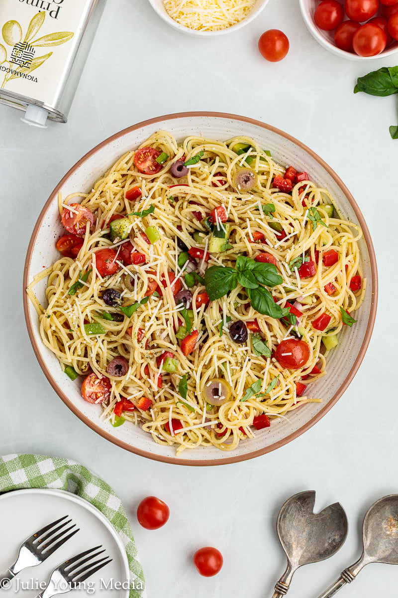 Cold Spaghetti Pasta Salad