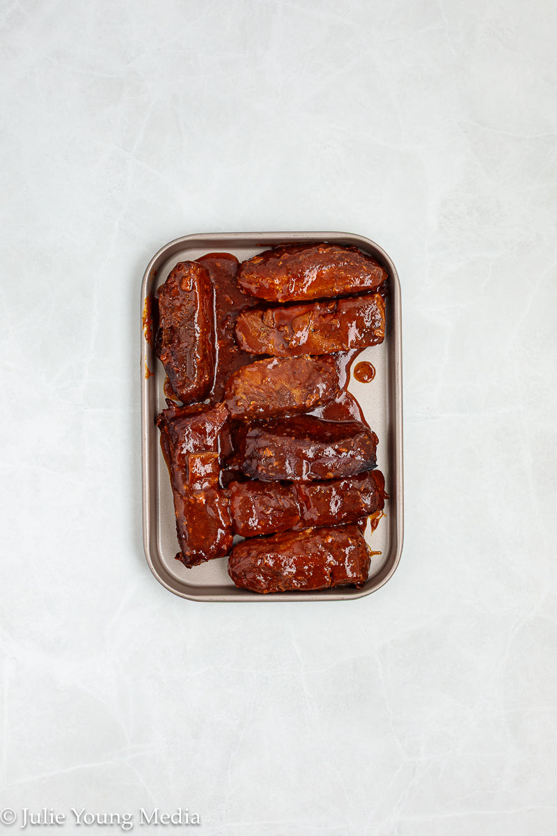 Country Style Pork Ribs with Apple Cider BBQ Sauce