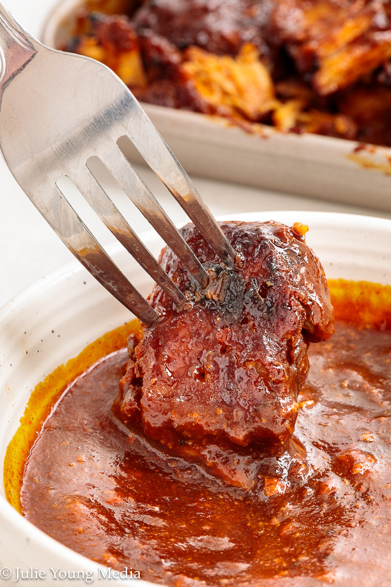 Country Style Pork Ribs with Apple Cider BBQ Sauce