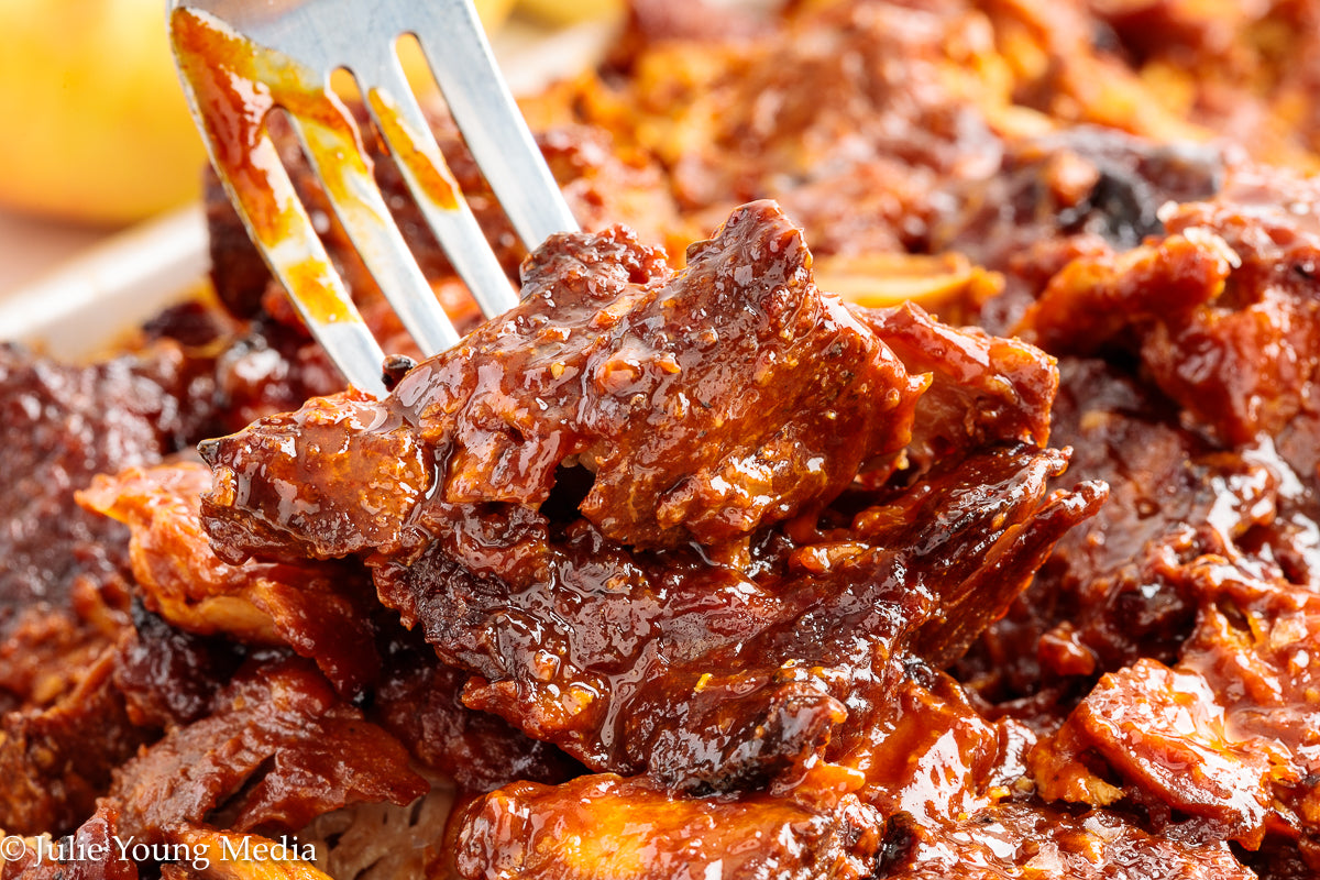 Country Style Pork Ribs with Apple Cider BBQ Sauce