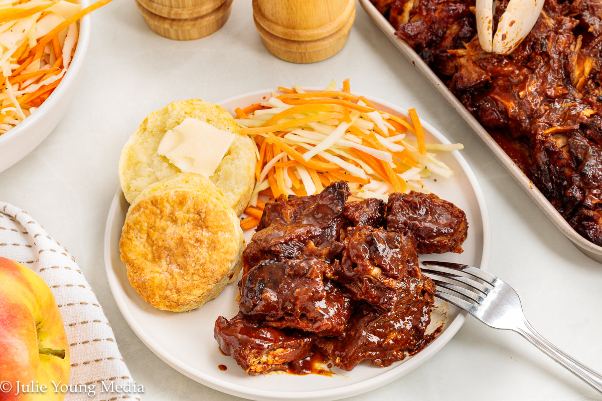 Country Style Pork Ribs with Apple Cider BBQ Sauce