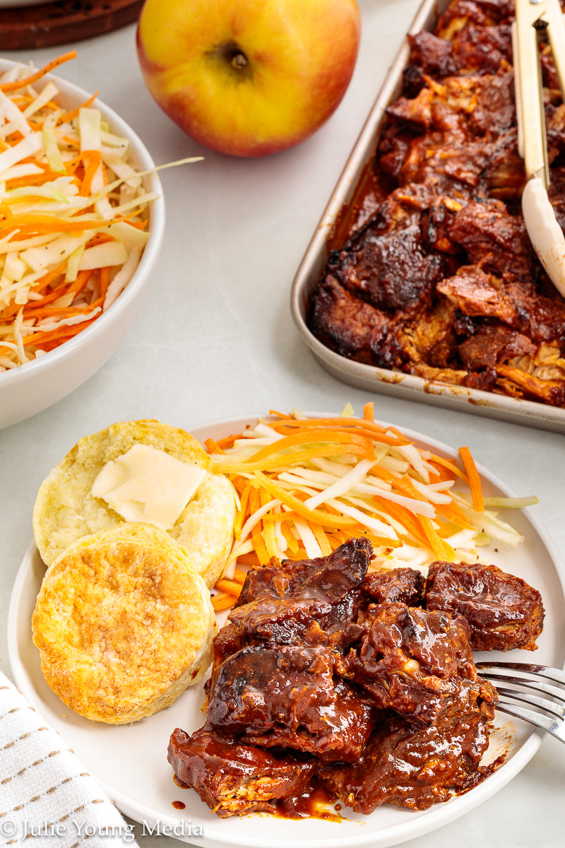 Country Style Pork Ribs with Apple Cider BBQ Sauce