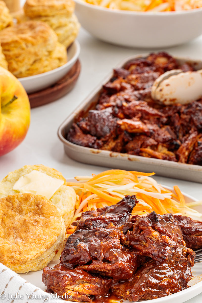 Country Style Pork Ribs with Apple Cider BBQ Sauce