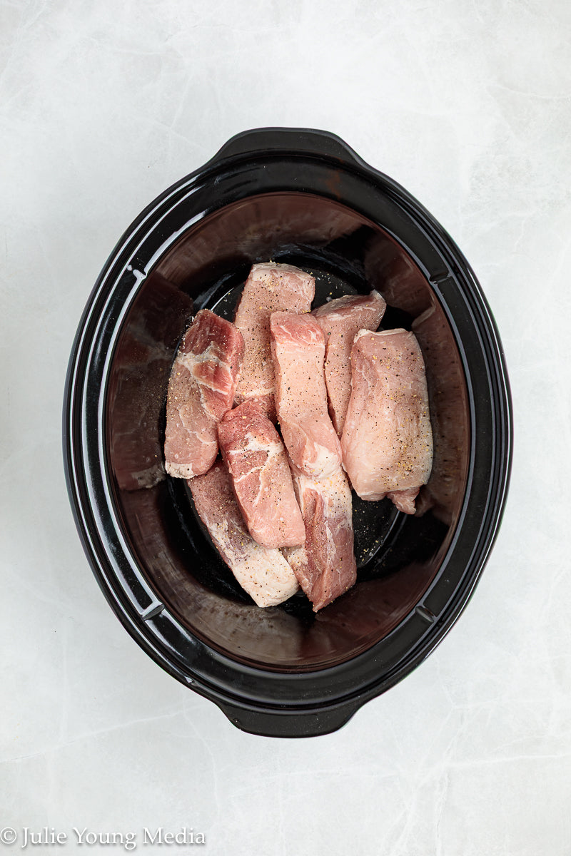 Country Style Pork Ribs with Apple Cider BBQ Sauce