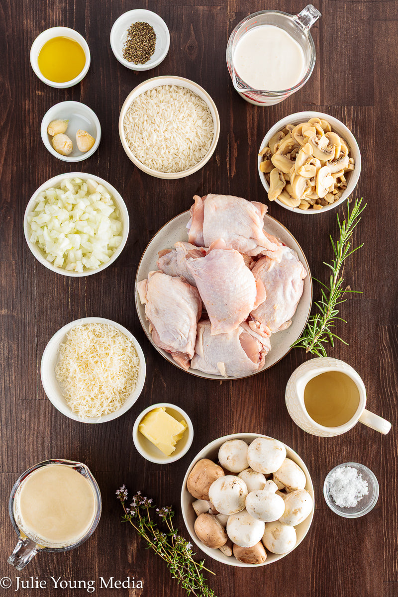 Creamy Chicken and Mushroom Rice