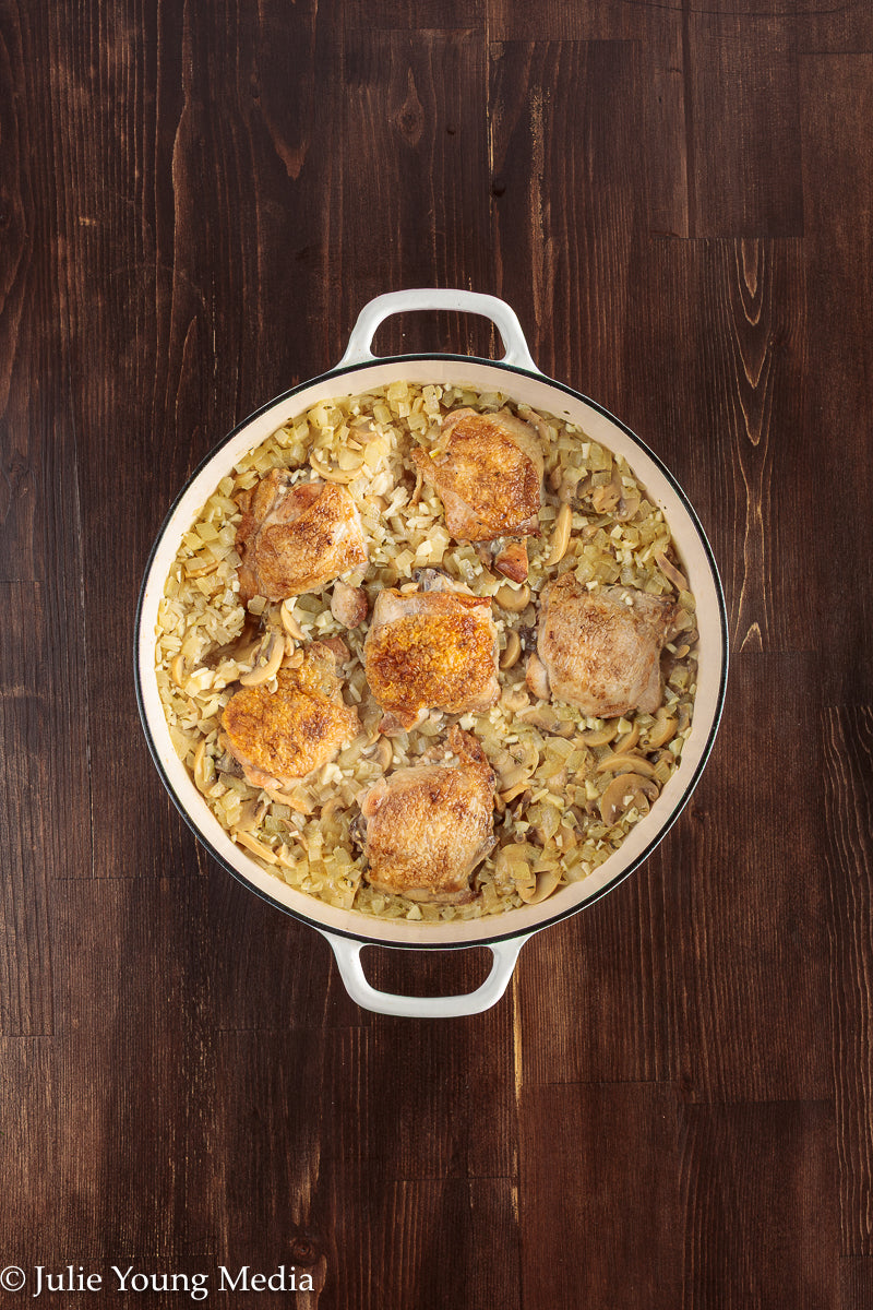 Creamy Chicken and Mushroom Rice
