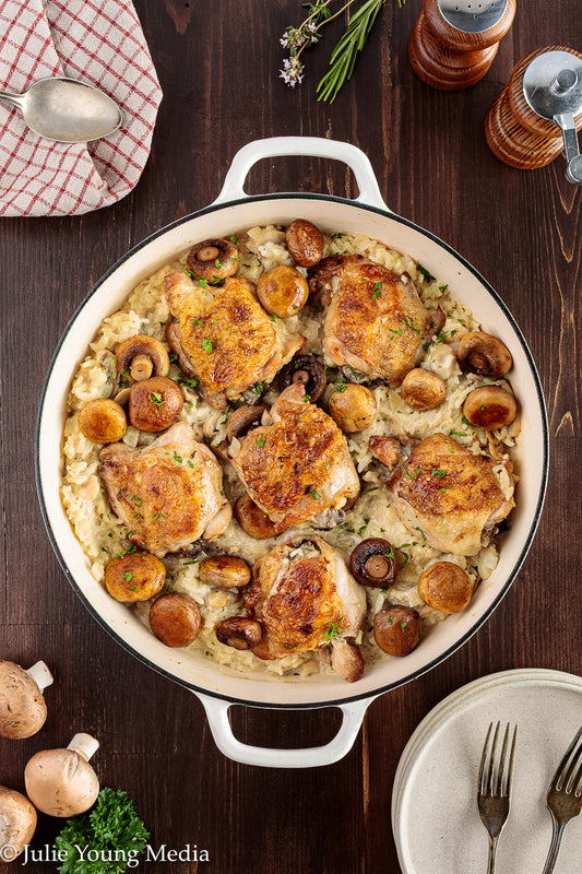 Creamy Chicken and Mushroom Rice