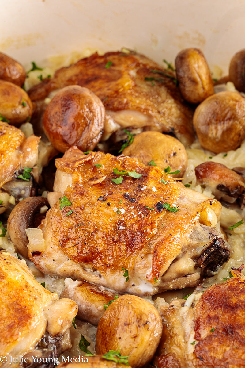 Creamy Chicken and Mushroom Rice