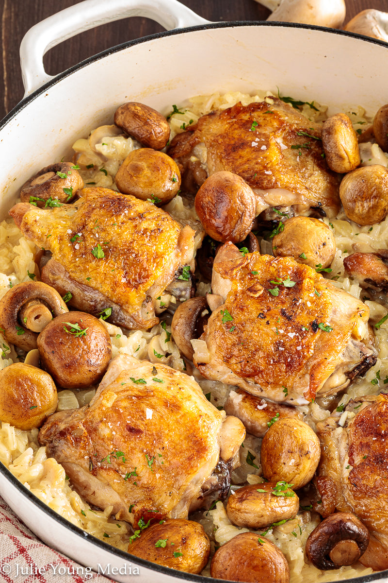 Creamy Chicken and Mushroom Rice