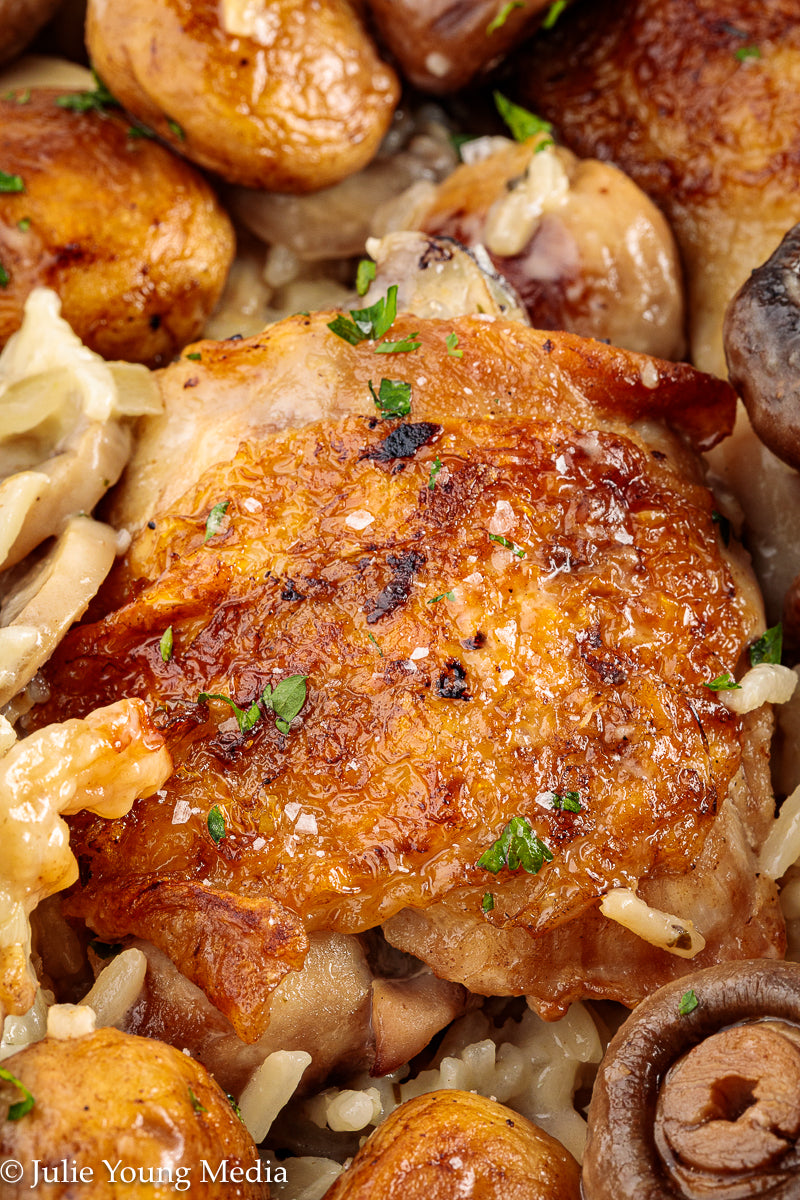 Creamy Chicken and Mushroom Rice