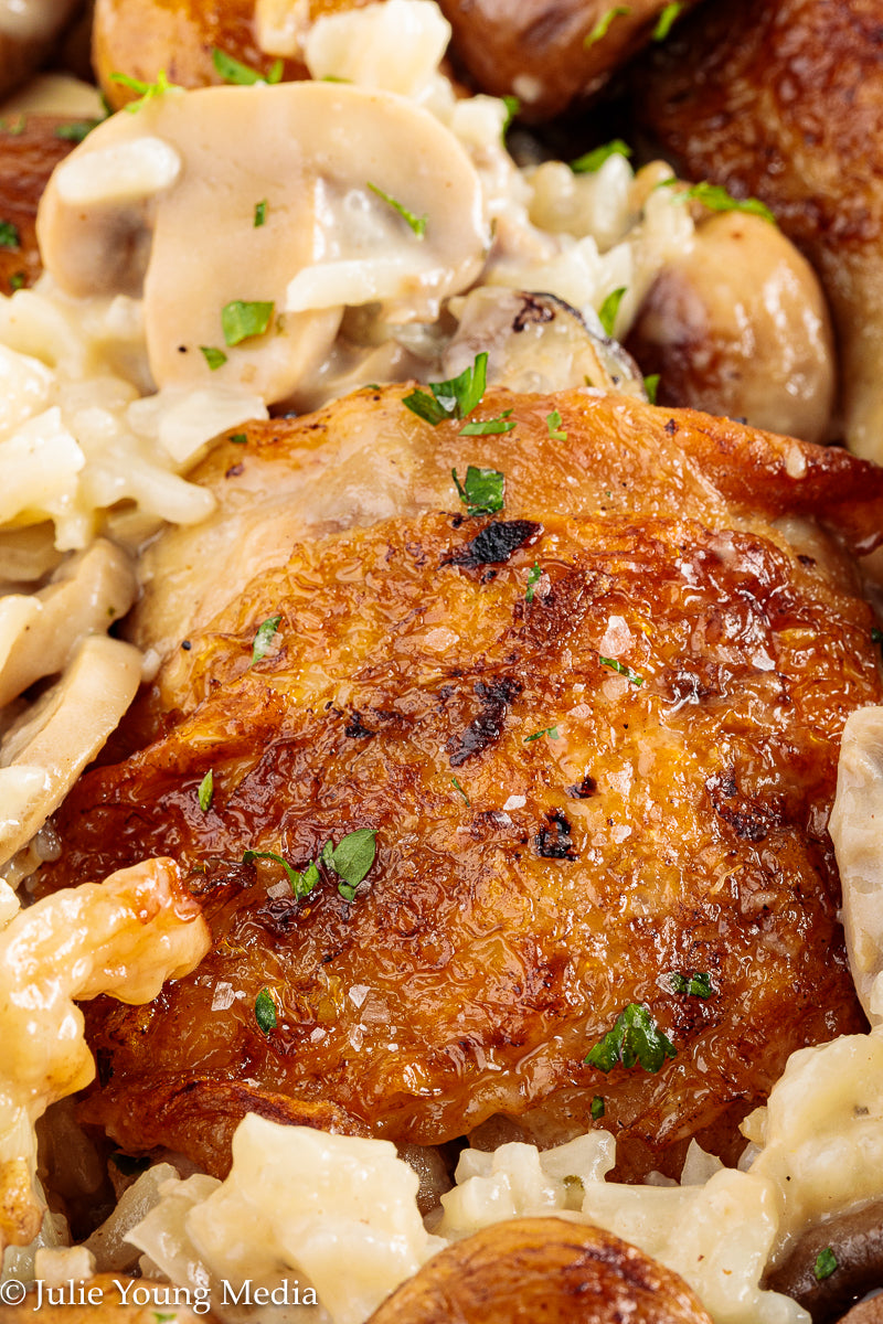 Creamy Chicken and Mushroom Rice