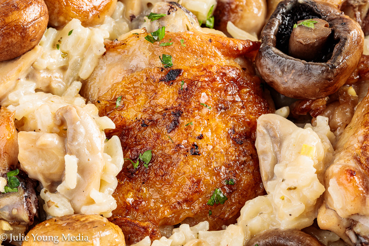 Creamy Chicken and Mushroom Rice