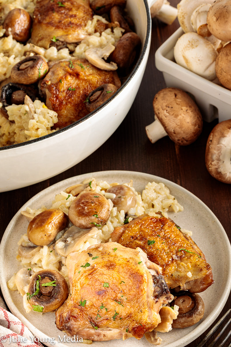 Creamy Chicken and Mushroom Rice