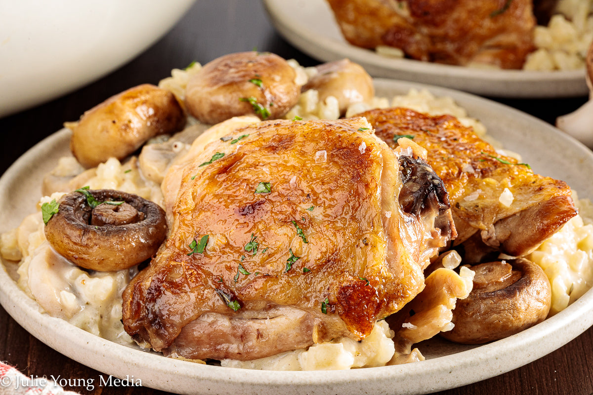 Creamy Chicken and Mushroom Rice