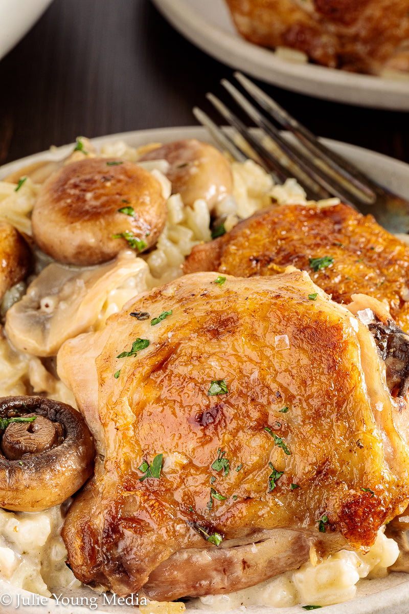 Creamy Chicken and Mushroom Rice