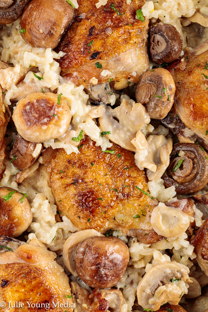 Creamy Chicken and Mushroom Rice