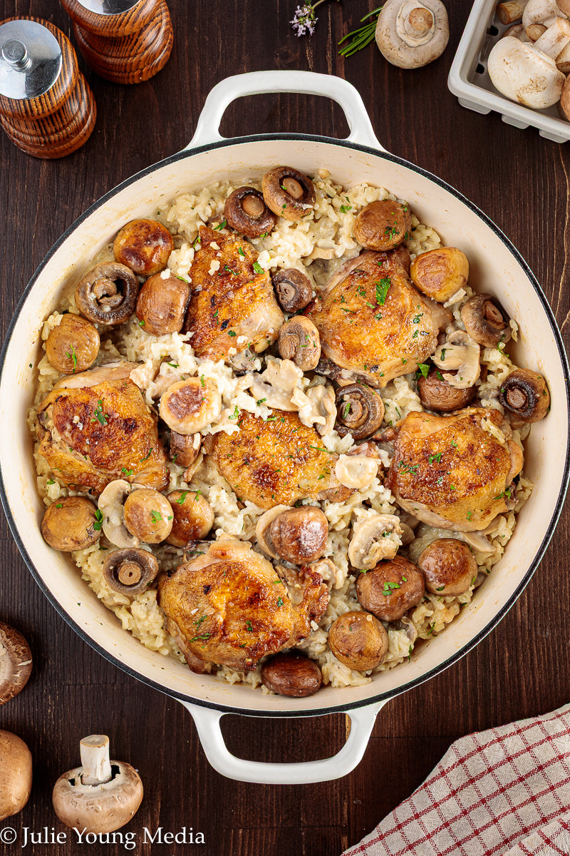 Creamy Chicken and Mushroom Rice
